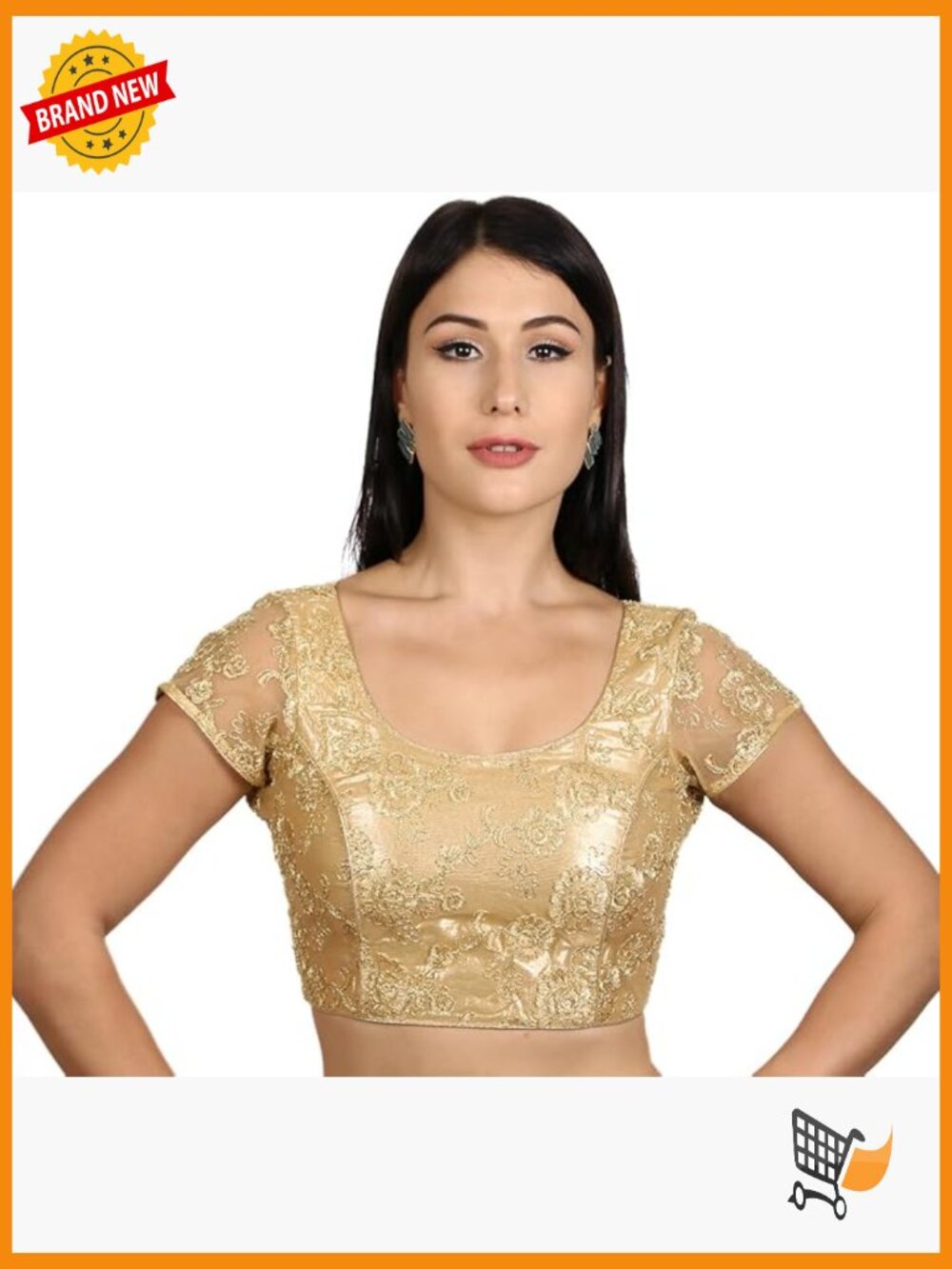 Indian Saree Blouse Crop Top Choli for Wedding Party